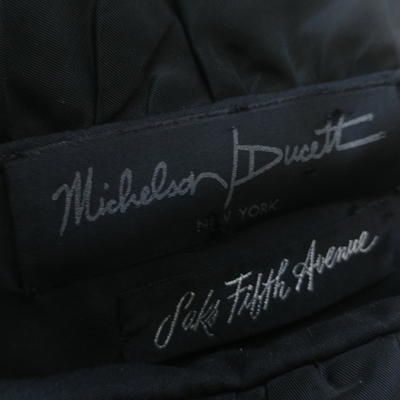 Saks Fifth Black/Gold One Shoulder Cocktail Dress - Picture 3 of 3